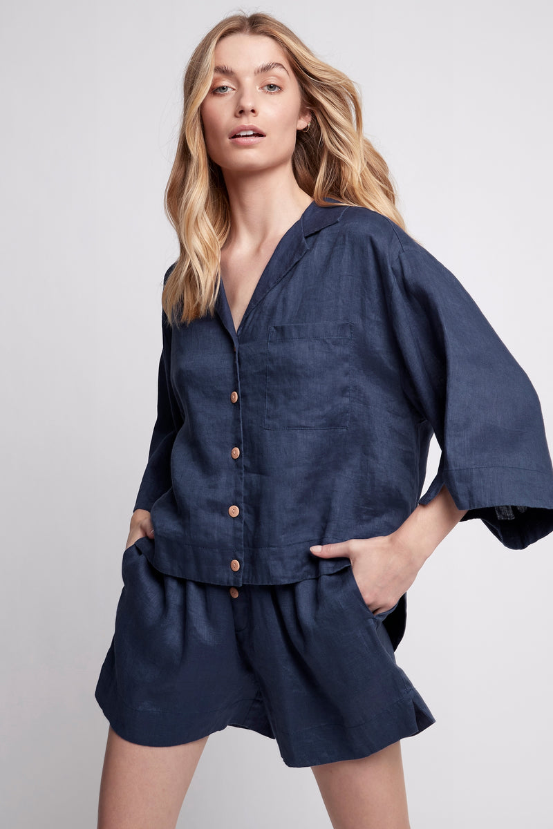 Freedom Knitwear Built-In Bra Shirt - Sand XL in Freedom StayFresh Travel  Loungewear, Pajamas for Women