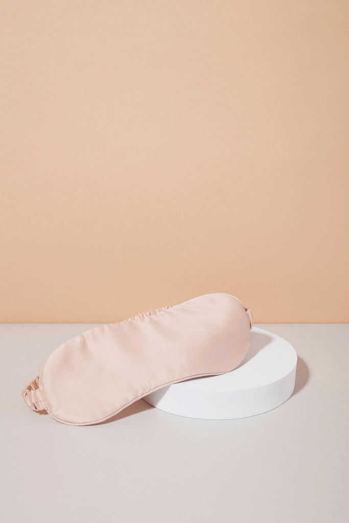 Satin Eye Mask Blush with Blush Piping | Homebodii